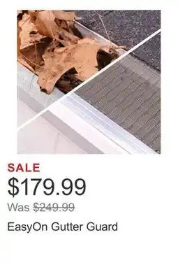 Costco EasyOn Gutter Guard offer
