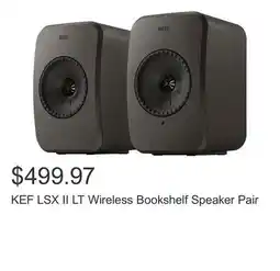 Costco KEF LSX II LT Wireless Bookshelf Speaker Pair offer