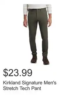 Costco Kirkland Signature Men's Stretch Tech Pant offer