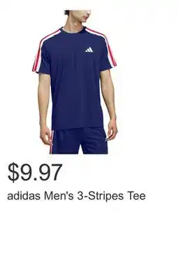 Costco adidas Men's 3-Stripes Tee offer