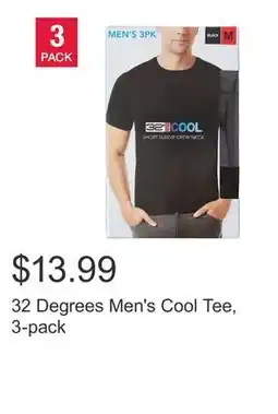Costco 32 Degrees Men's Cool Tee, 3-pack offer