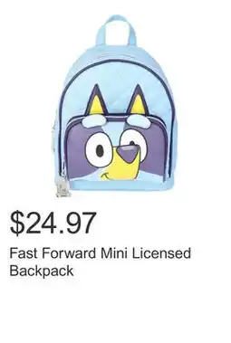 Costco Fast Forward Mini Licensed Backpack offer
