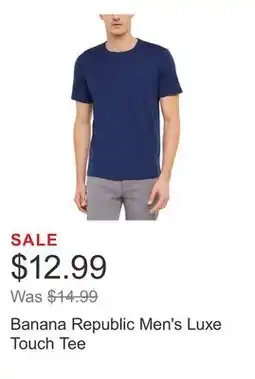 Costco Banana Republic Men's Luxe Touch Tee offer