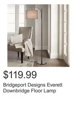 Costco Bridgeport Designs Everett Downbridge Floor Lamp offer