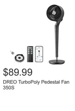 Costco DREO TurboPoly Pedestal Fan 350S offer