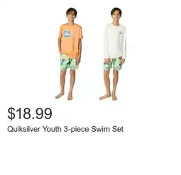 Costco Quiksilver Youth 3-piece Swim Set offer