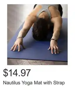 Costco Nautilus Yoga Mat with Strap offer