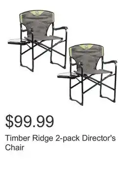Costco Timber Ridge 2-pack Director's Chair offer