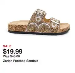 Belk Zariah Footbed Sandals offer
