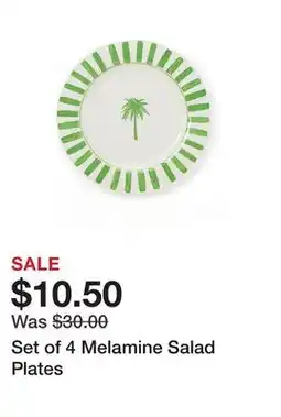 Belk Set of 4 Melamine Salad Plates offer