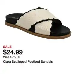 Belk Clara Scalloped Footbed Sandals offer