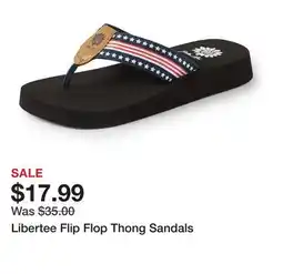 Belk Libertee Flip Flop Thong Sandals offer