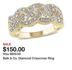 Belk Belk & Co. Diamond Crisscross Ring offer