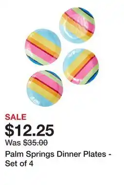 Belk Palm Springs Dinner Plates - Set of 4 offer