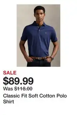 Belk Classic Fit Soft Cotton Polo Shirt offer