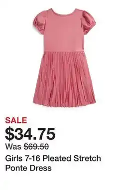 Belk Girls 7-16 Pleated Stretch Ponte Dress offer