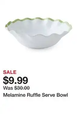 Belk Melamine Ruffle Serve Bowl offer