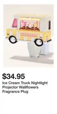 Bath & Body Works Ice Cream Truck Nightlight Projector Wallflowers Fragrance Plug offer