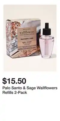 Bath & Body Works Palo Santo & Sage Wallflowers Refills 2-Pack offer