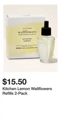 Bath & Body Works Kitchen Lemon Wallflowers Refills 2-Pack offer