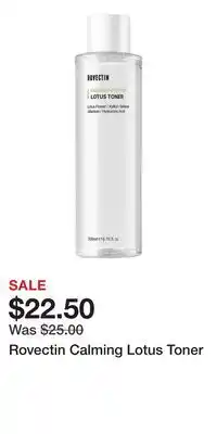 Ulta Beauty Rovectin Calming Lotus Toner offer