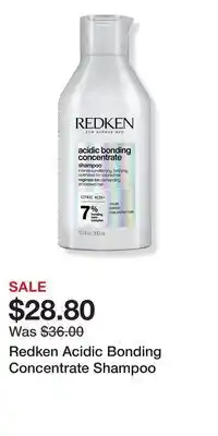 Ulta Beauty Redken Acidic Bonding Concentrate Shampoo offer