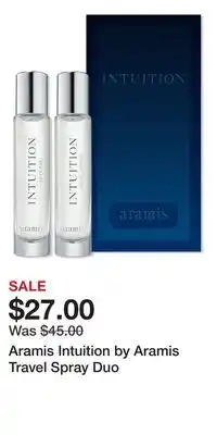 Ulta Beauty Aramis Intuition by Aramis Travel Spray Duo offer