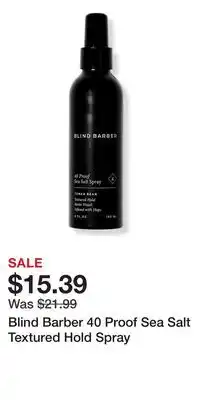Ulta Beauty Blind Barber 40 Proof Sea Salt Textured Hold Spray offer