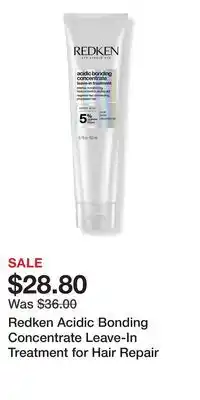 Ulta Beauty Redken Acidic Bonding Concentrate Leave-In Treatment for Hair Repair offer