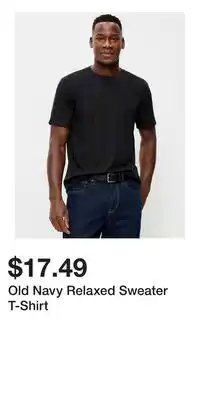 Old Navy Old Navy Relaxed Sweater T-Shirt offer