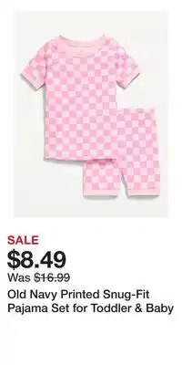 Old Navy Old Navy Printed Snug-Fit Pajama Set for Toddler & Baby offer