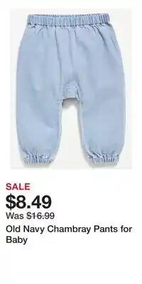 Old Navy Old Navy Chambray Pants for Baby offer