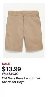 Old Navy Old Navy Knee Length Twill Shorts for Boys offer