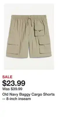 Old Navy Old Navy Baggy Cargo Shorts -- 8-inch inseam offer