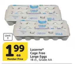 Vons Lucerne Cage Free Large Eggs offer