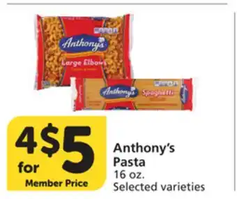 Vons Anthony's Pasta offer