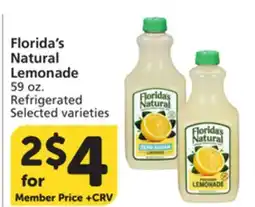 Vons Florida's Natural Lemonade offer
