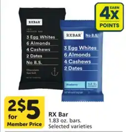 Vons RX Bar offer