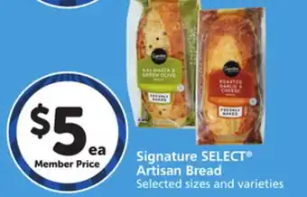 Vons Signature SELECT Artisan Bread offer