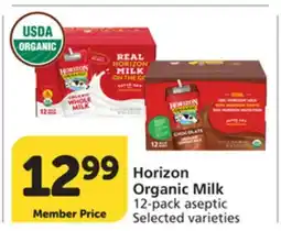 Vons Horizon Organic Milk offer
