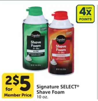 Vons Signature SELECT Shave Foam offer