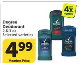 Vons Degree Deodorant offer