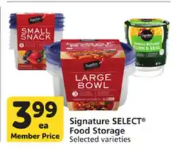 Vons Signature SELECT Food Storage offer