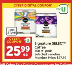 Vons Signature SELECT Coffee offer