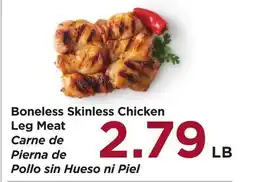 Food 4 Less Boneless Skinless Chicken Leg Meat offer