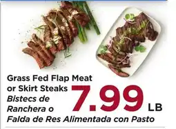 Food 4 Less Grass Fed Flap Meat or Skirt Steaks offer