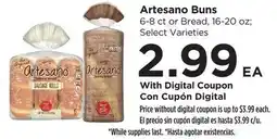 Food 4 Less Artesano Buns offer