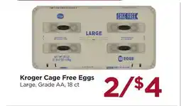 Food 4 Less Kroger Cage Free Eggs offer