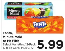 Food 4 Less Fanta, Minute Maid or Mr Pibb offer