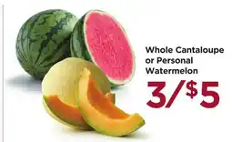 Food 4 Less Whole Cantaloupe or Personal Watermelon offer